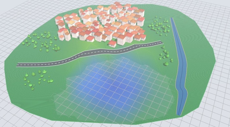 World Builder — 3D terrain, forests, cities, roads